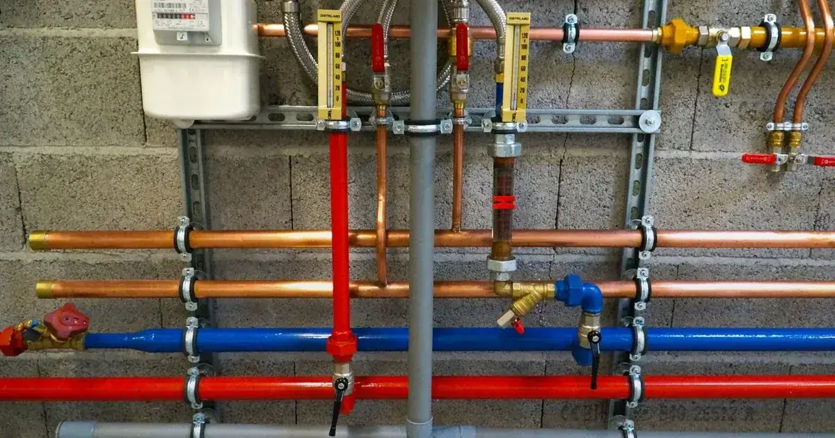 Plumber website design example with a strong service-business hero image